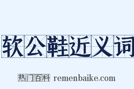 软公鞋近义词是什么意思的图片